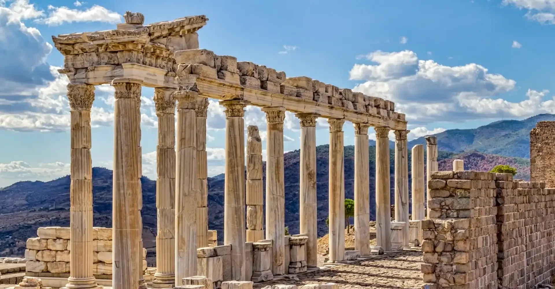 Ruins Pergamum Turkey Bergama